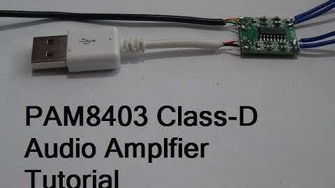 PAM8403 Class-D Audio Amplifier | 6 Watts