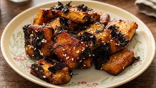 My new favourite tofu dish！Chinese truly excels at preparing tofu? #vegan #tofu #seaweed