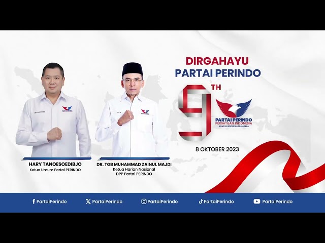 9 Tahun Partai Perindo Berjuang Untuk Indonesia Sejahtera 🇲🇨 class=