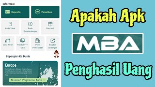 Aplikasi Penghasil Uang Terbukti Membayar? Review Jujur Aplikasi MBA Penghasil Uang!