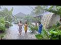 Nature’s Fury ⚡🌧️ Heavy Rainstorm & Thunder in the Coldest Village | Fall Asleep Fast Tonight