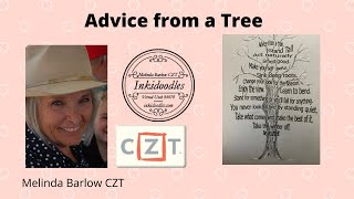 Advice from a Tree with diva dance Tangle Art Lesson