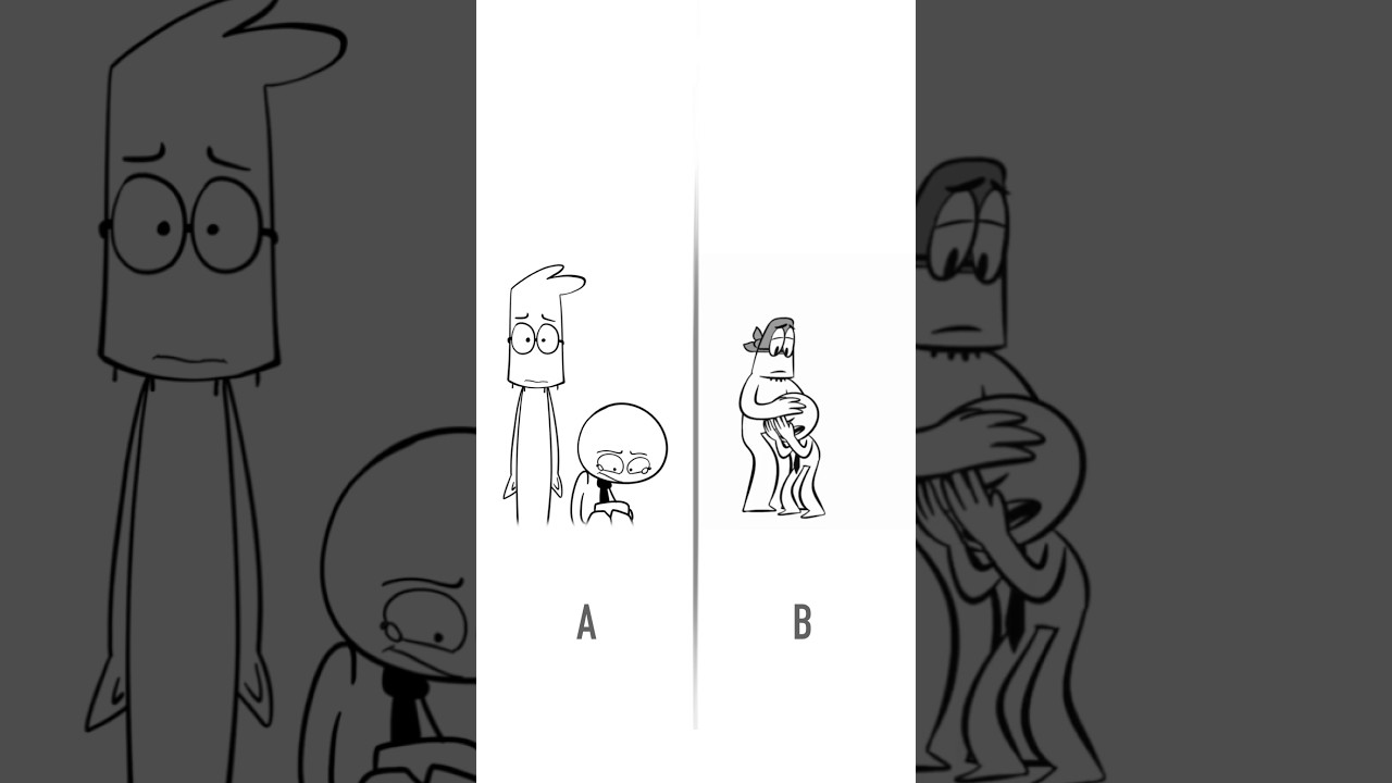 She Was My Everything 🥺 A vs B (Animation Meme) 