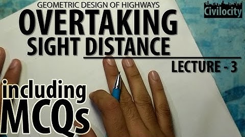 Overtaking Sight Distance | Highway Engineering | Lec-3 | GATE