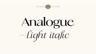 Analogue   Stylish Modern font Font Free Download screenshot 3