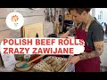 Polish dinner - BEEF ROLLS - ZRAZY ZAWIJANE - How to make Polish food.