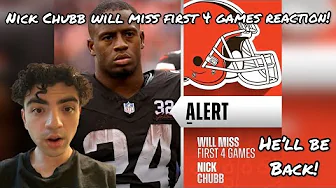 HE’ll BE BACK! Browns RB Nick Chubb expected to miss at least first 4 games of season | REACTION thumbnail