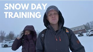 HOW WE STARTED IN TRIATHLON - Pizza Making + Snow Day Training