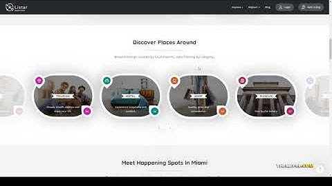 Listar - WordPress Directory and Listing Theme map directory review listings Easy Create Website