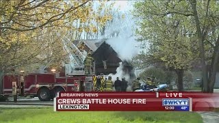 Breaking News:  Firefighters currently working fire in Lexington neighborhood