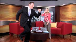 Mike Avery doing the Running Man Dance on FOX 17 Morning News