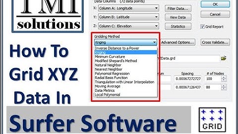How to Grid XYZ Data in Surfer Software