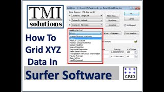 How to Grid XYZ Data in Surfer Software