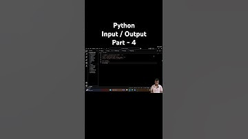 Python Input / Output @AI_rishabh180