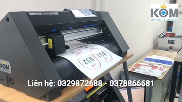 02 Máy bế decal Graphtec CE7000-40 bàn giao tại HN I KOM VIỆT NAM - Bán máy bế demi decal GIÁ TỐT!