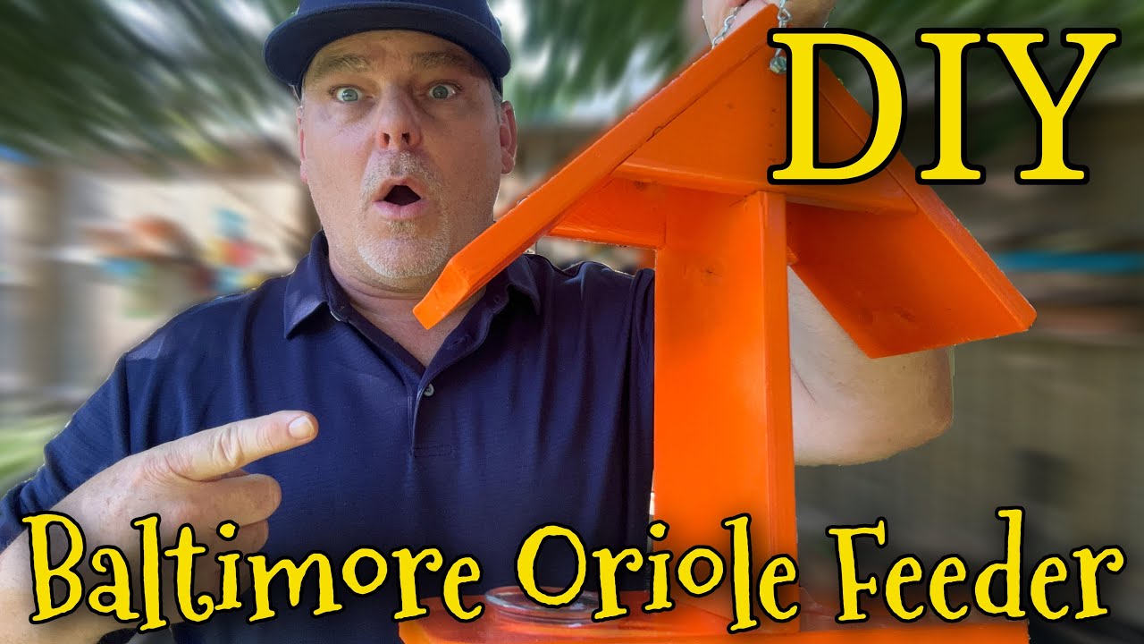 DIY - How to make this Beautiful Two Sided Baltimore Oriole Feeder!!! 