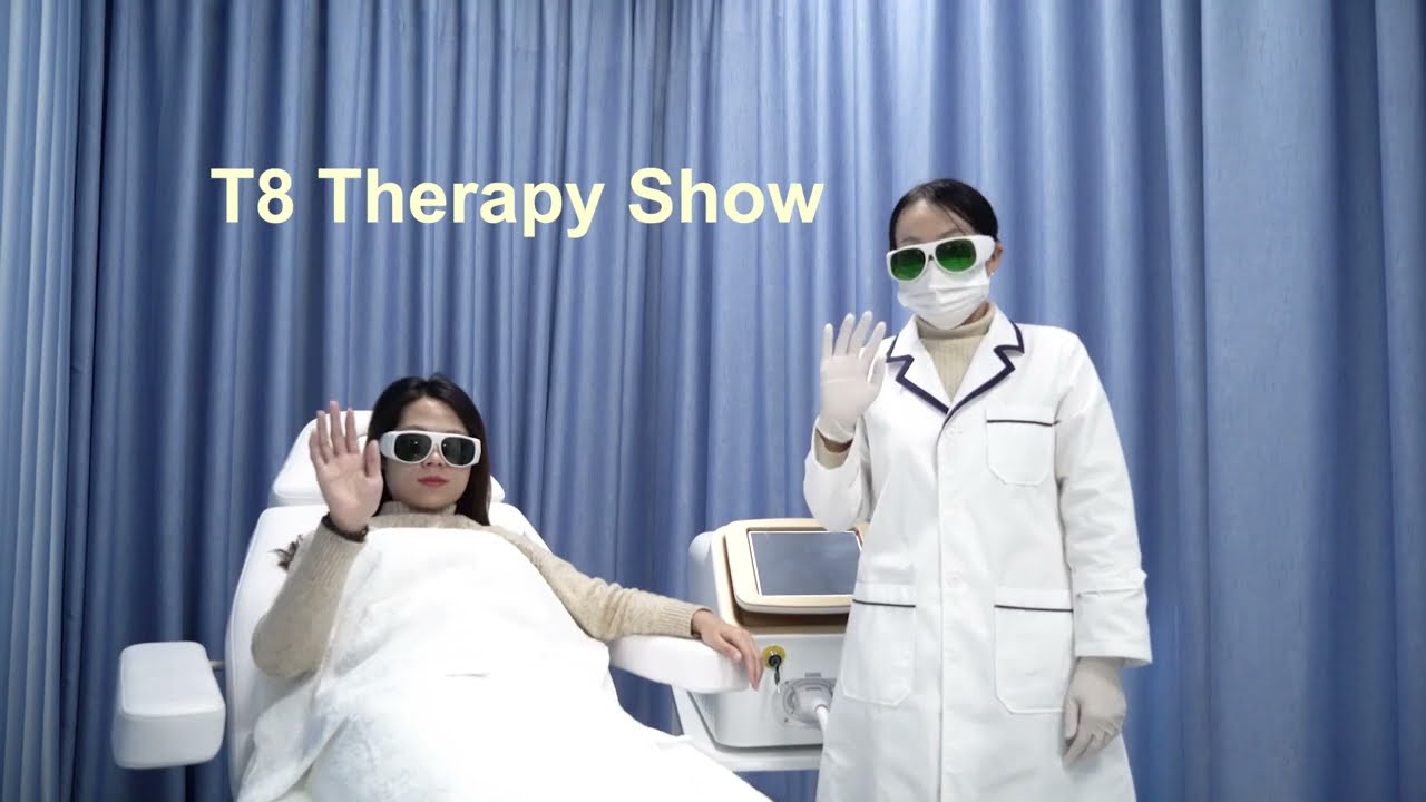 Portable 808 T8 diode laser hair removal machine therapy steps