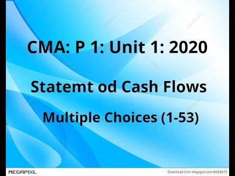 MCQ, Unit 1, CMA P 1 2020