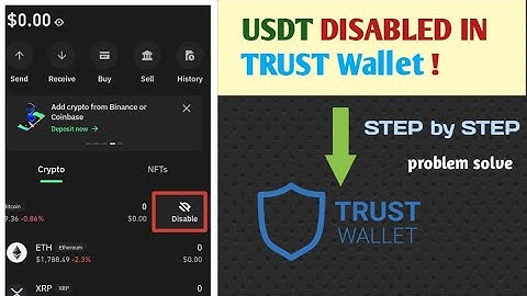 USDT Disabled in Trust Wallet? Here’s How to Fix It! (Step-by-Step Guide)