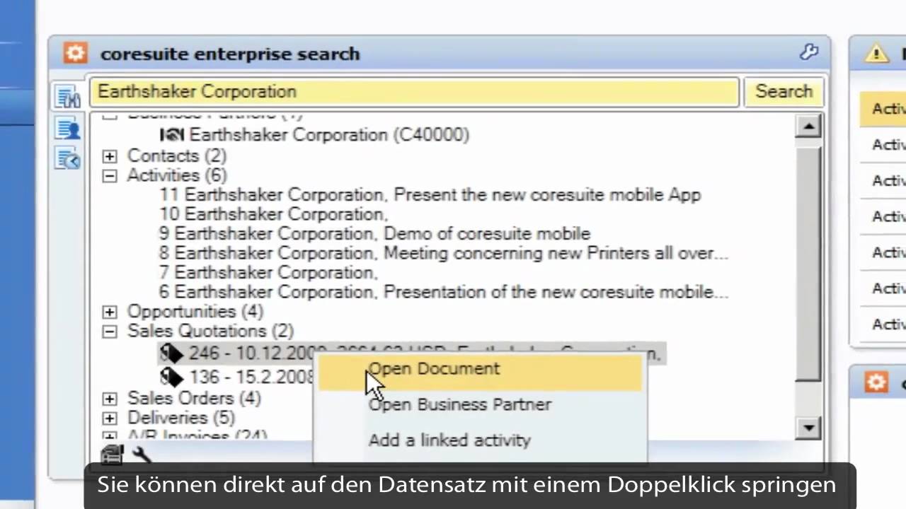 coresuite  enterprise search
