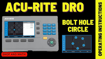 Acu-Rite DRO Bolt hole circle