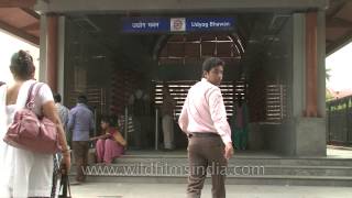 Udhyog Bhavan Metro Station - Yellow Line - Delhi Metro