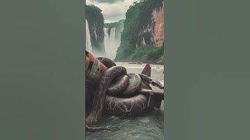 Python attacks airplane | nature explored | amazon jungle #nature #snake #shortsvideo