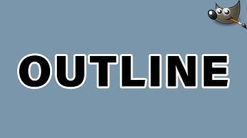How to Outline Text in Gimp
