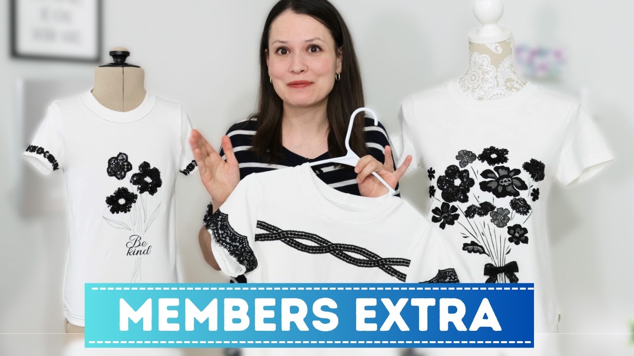 Members Extra - lace applique shirts DEEP DIVE - YouTube