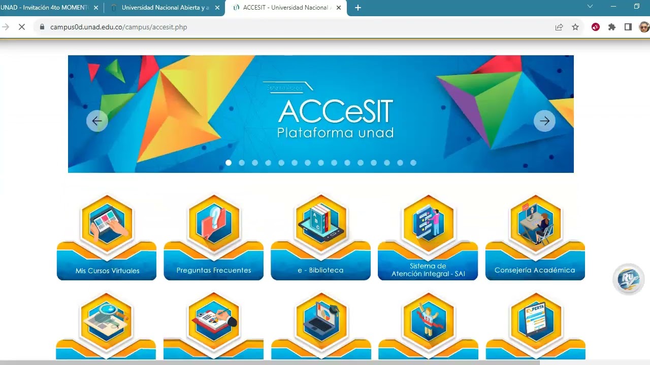 Como habilitar los cursos en la UNAD