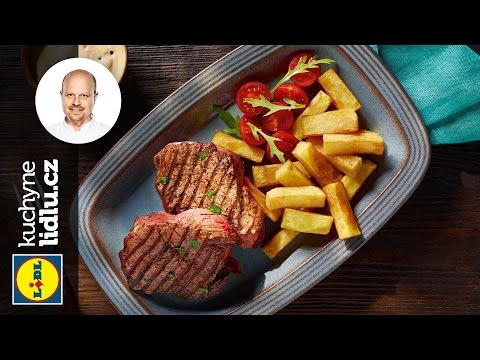 Grilovaný striploin steak s domácími hranolkami – Roman Paulus – RECEPTY KUCHYNE LIDLU