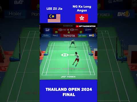 LEE Zii Jia Vs NG Ka Long Angus | Final [Thailand Open 2024] #leeziijia #ngkalongangus #badminton