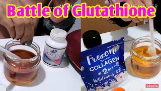 LUXCENT LUMINOUS CAPS GLUTATHIONE vs FROZEN COLLAGEN 2 in 1 whitening x10 | Battle of Glutathione