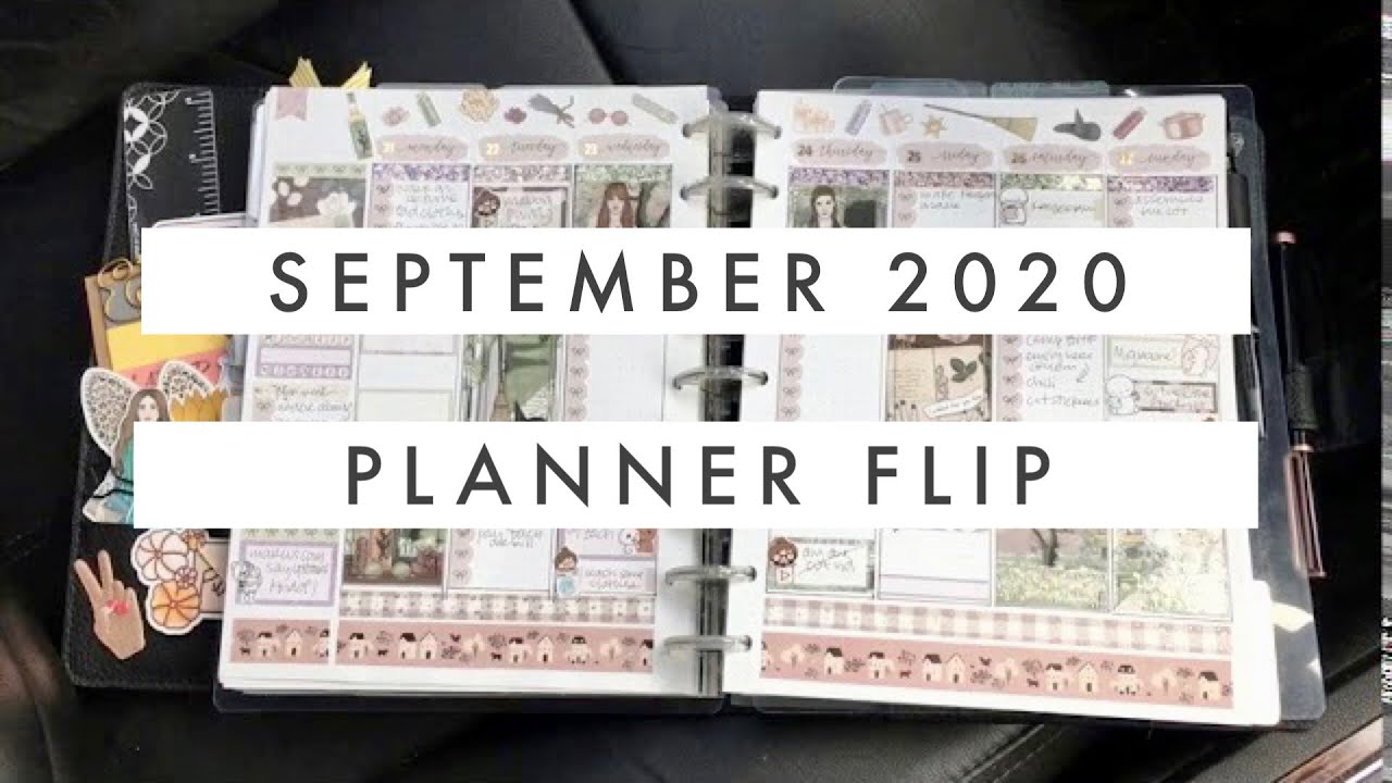 September 2020 Planner Flip Through // Classic Disc Bound Vertical Layouts