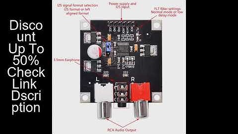 PCM5102 PCM5102A DAC Decoder Board I2S Input 32Bit 384K for Red Core Player Supports I2S format/left