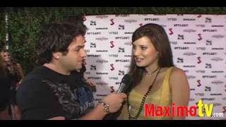 Interview with Zoe Myers at the J*Smith music video launch party for 'My Body'
