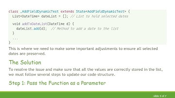 How to Successfully Store Date Picker Values in Flutter Using a Dynamic List