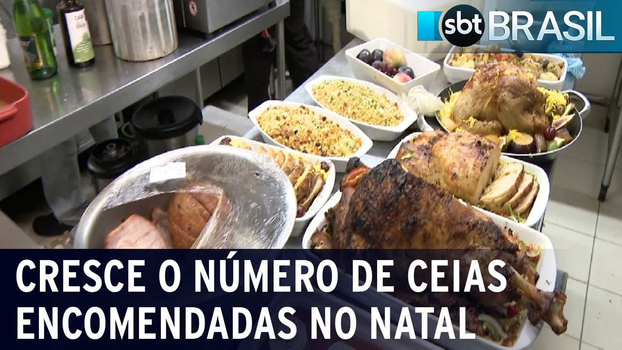 Encomendas para ceia de Natal crescem entre padarias | SBT Brasil (22/12/23)