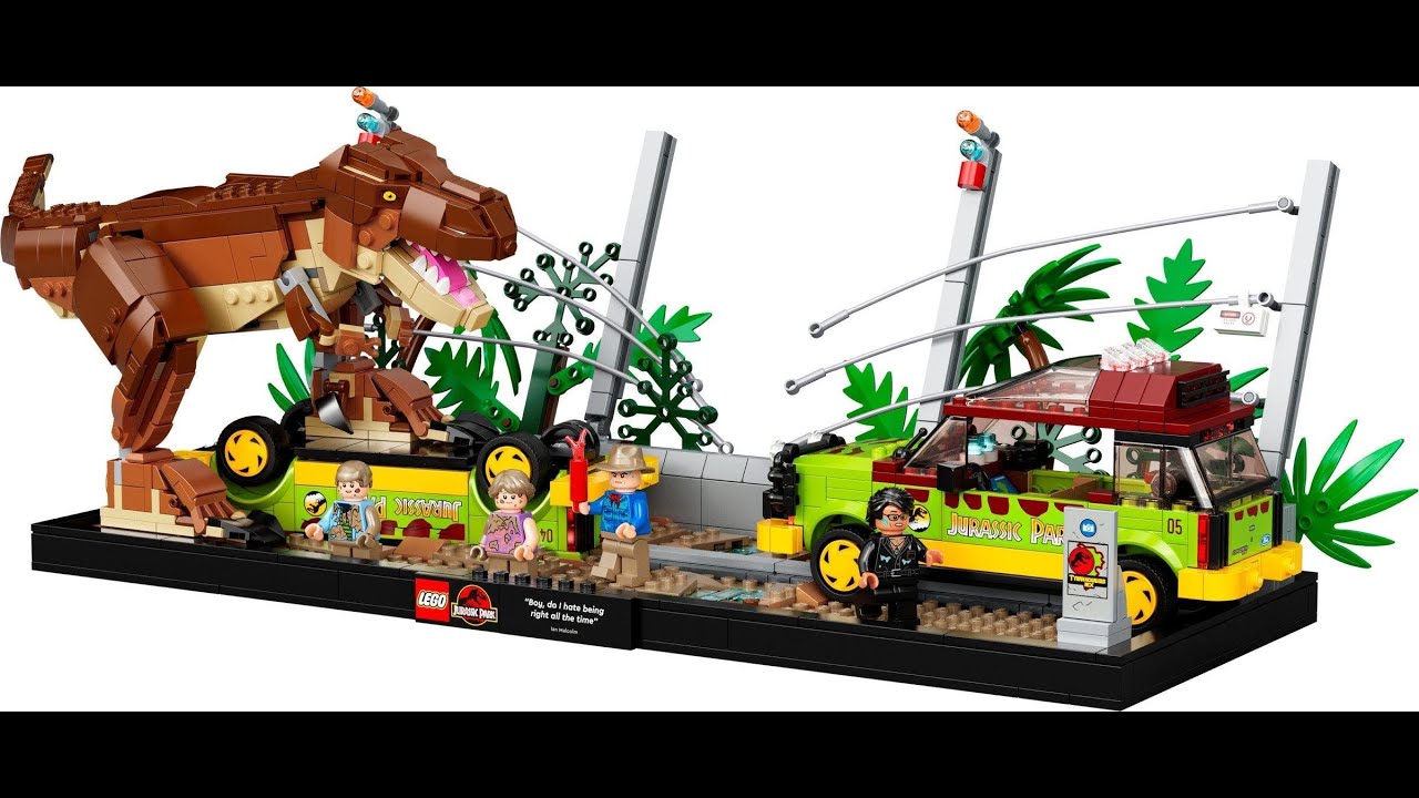 Lego Jurassic Park T. Rex Outbreak Speed Build + Review