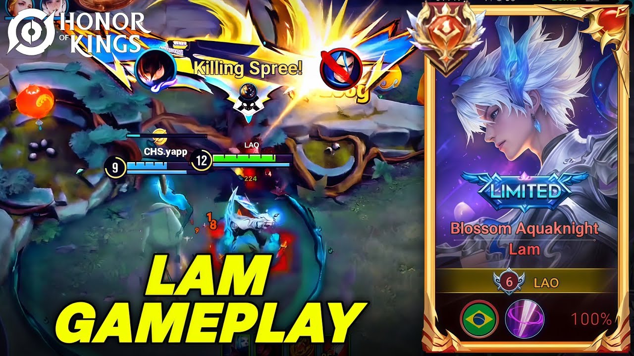 Lam Gameplay - They Couldn’t Do Anything - Honor Of Kings
