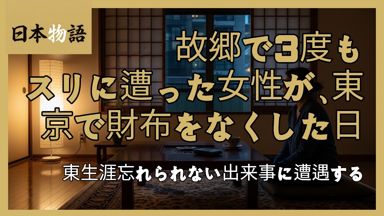 故郷で3度もスリに遭った女性が、東京で財布をなくした日—生涯忘れられない出来事に遭遇する