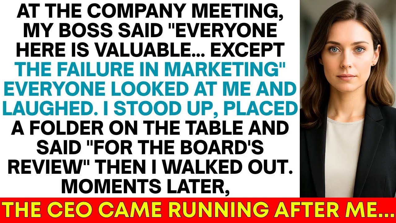 I Walked Out After Being Humiliated at Work—CEO Chased Me Down the Hallway Begging