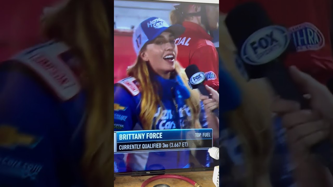 The fastest run in the history of top fuel drag racing Britney force