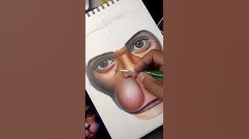 Realistic Hanuman Ji Drawing | Powerful & Detailed Art in Pencil #art #drawing #pencildrawing #short