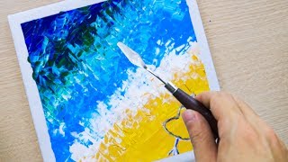 acrylic abstract painting tutorial easy series