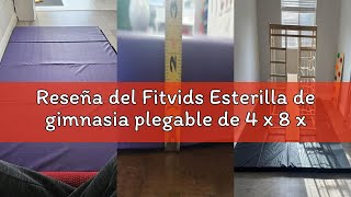 Reseña del Fitvids Esterilla de gimnasia plegable de 4 x 8 x 2 pulgadas, con asas de transporte, de