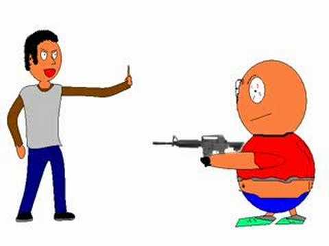 Funny Gun Fight Cartoon