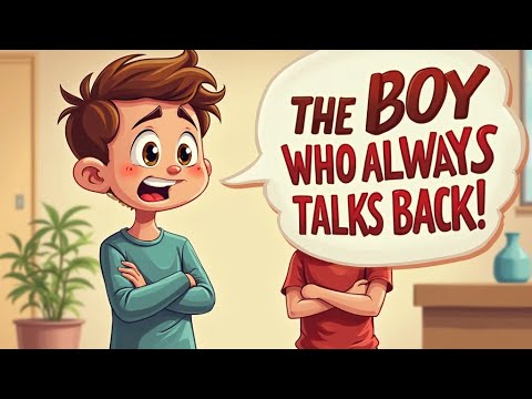 The boy who always talks back | Kids story to learn respect parents and ...