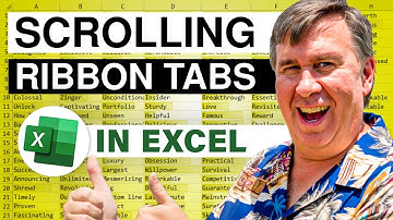 Excel - Cool Excel Trick for Scrolling Through the Ribbon Tabs - Episode 880