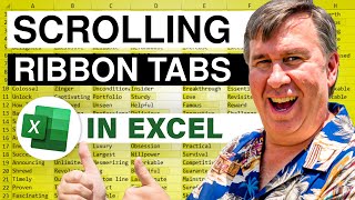 Excel - Cool Excel Trick for Scrolling Through the Ribbon Tabs - Episode 880